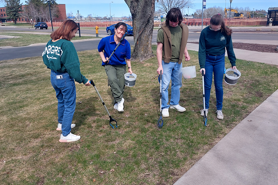 In recognition of Earth Week, University of Wisconsin-Superior students have been taking part in a variety of activities around campus.
