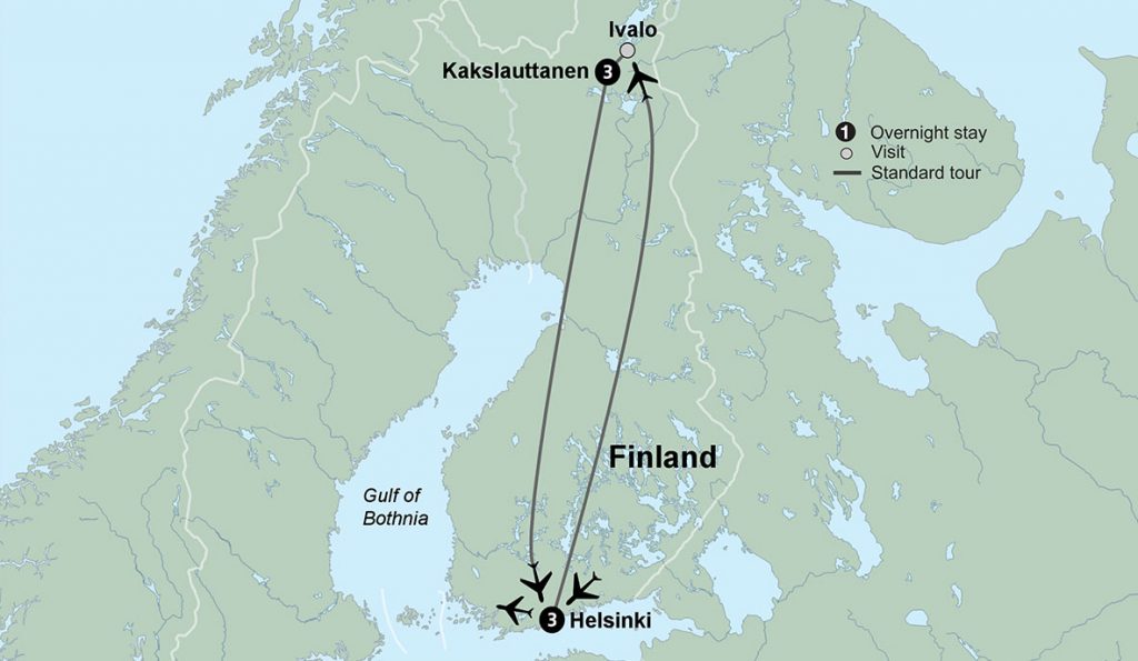 Finland Trip Map