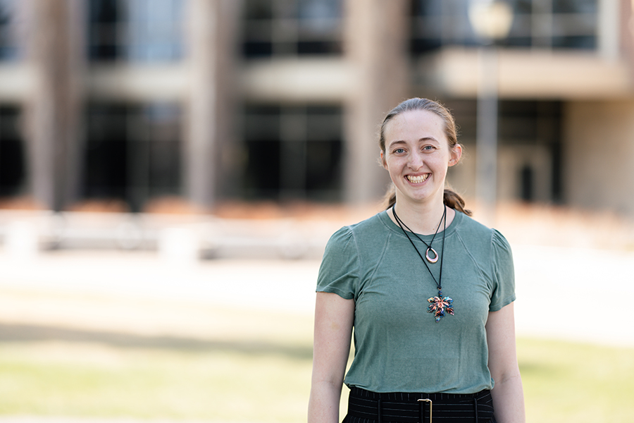 UW-Superior graduating student Hailie Evans
