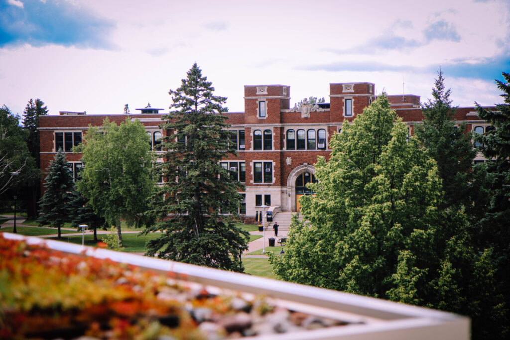 View of Old Main from the Yellowjacket Union roof