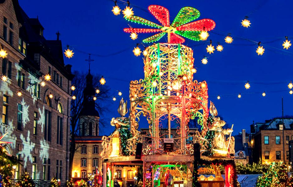Christmas market in Quebec City
