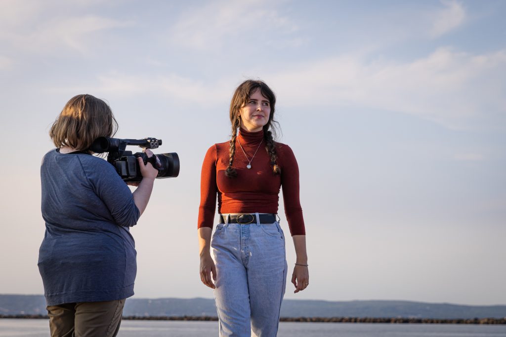 UW-Superior students shooting video footage