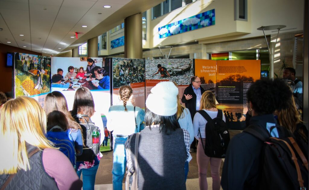 Poster presentation in Swenson Hall